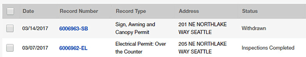 Record number search results