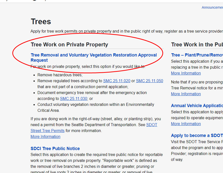 How to Apply for SDCI Approval for Tree Removal and Vegetation