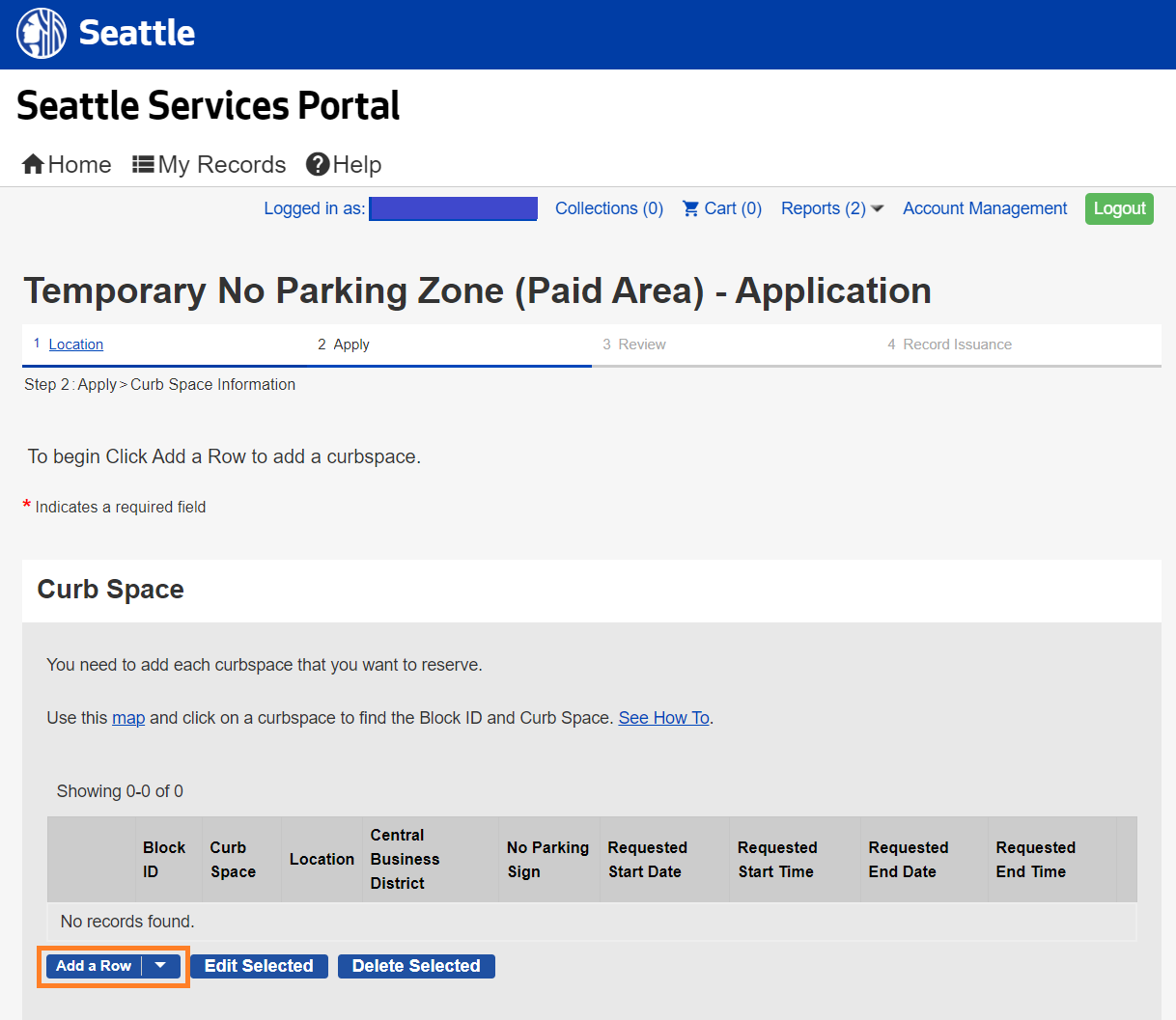 Curb Space Information - Curb Space Section - Add a Row Highlighted.png