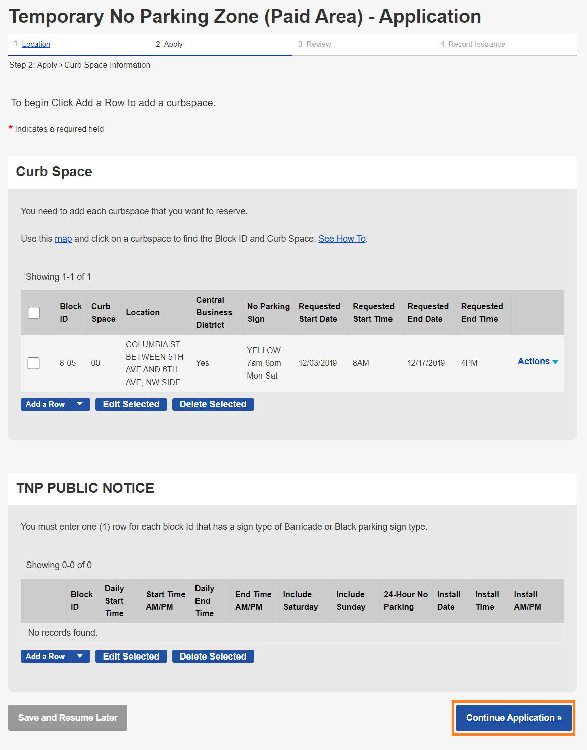 Curb Space Information - Continue Application Highlighted.png