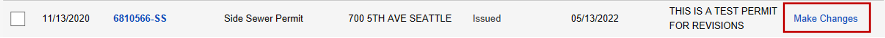 Location of Make Changes in a Side Sewer permit listing.png
