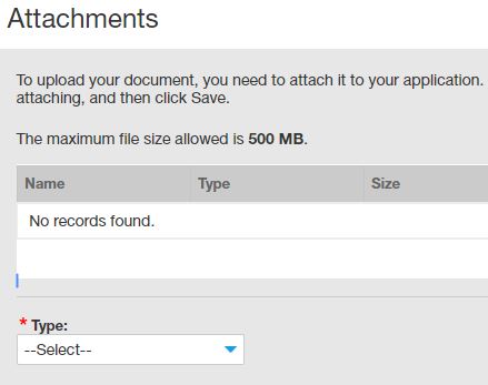 An example of the no records found error message you might get if your file name is too long or includes special characters.