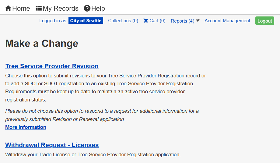 Make a change options of revising or withdrawing a tree service provider registration.png