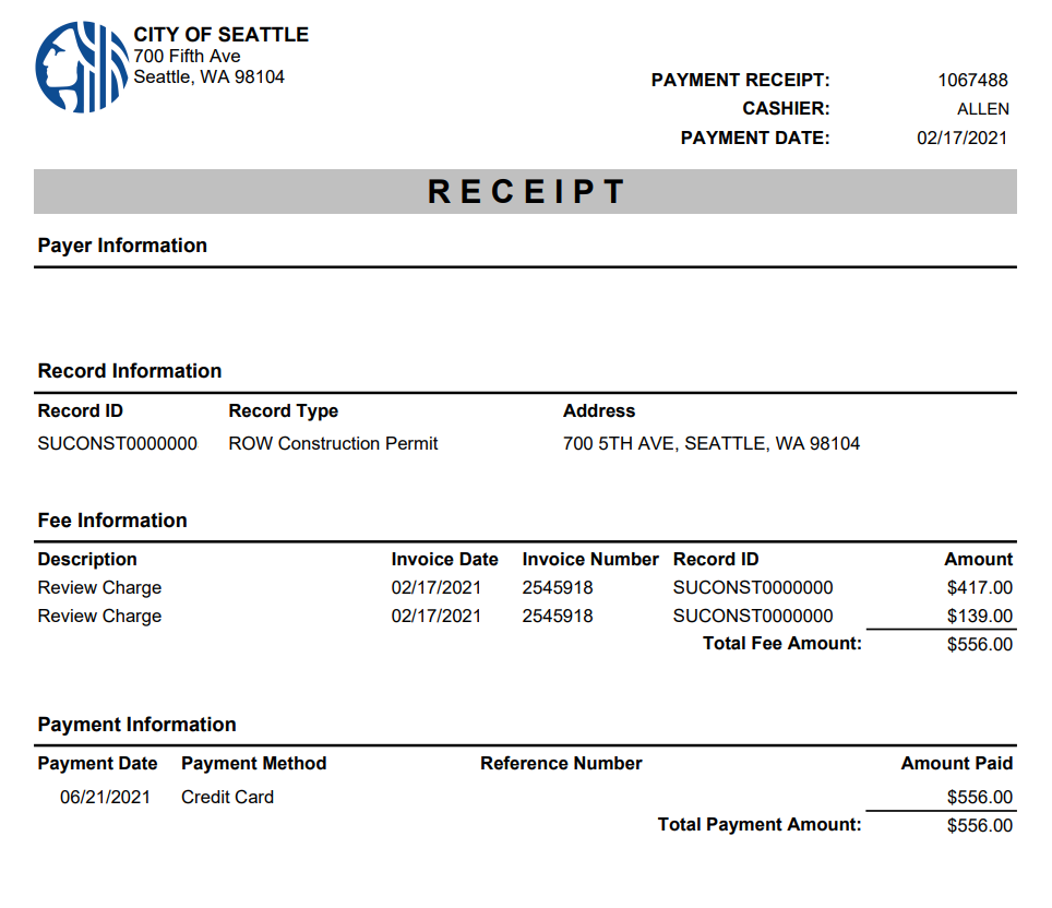 How to Find and Pay Your Current Street Use Invoice Help Center